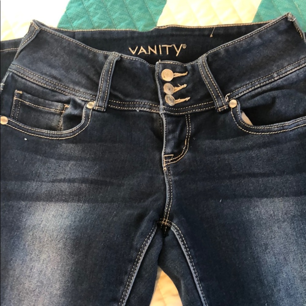 Stretchy straight leg jeans